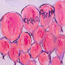 Load image into Gallery viewer, Ekko Astral – Pink Balloons ("Head Empty Blue" vinyl)