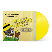 Load image into Gallery viewer, MF DOOM - Metal Fingers Presents: Special Herbs Vol. 3 & 4 (2LP Lemon Yellow vinyl)