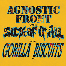 Load image into Gallery viewer, Agnostic Front / Sick Of It All / Gorilla Biscuits - Live In N.Y.C. &#39;91 (Galaxy vinyl)
