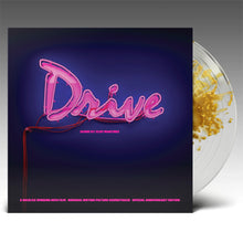 Load image into Gallery viewer, Cliff Martinez - Drive 5 (Original Motion Picture Soundtrack) (15th Anniversary Edition, 2LP Driver's Jacket Gold Splatter/Clear vinyl)
