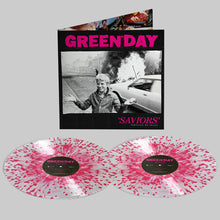 Load image into Gallery viewer, Green Day - Saviors (Edition De Luxe) (Indie Exclusive, 2LP Clear with Hot Pink Splatter vinyl)
