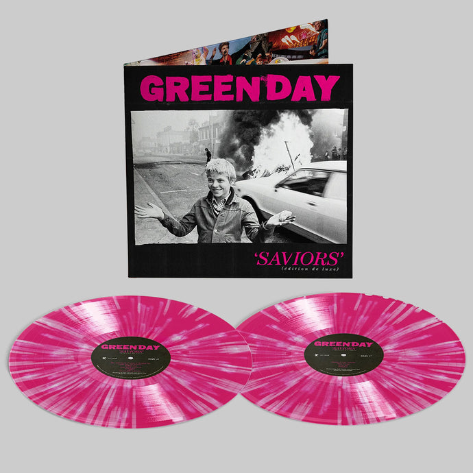 Green Day - Saviors (Edition De Luxe) (2LP Hot Pink With White Splatter vinyl)