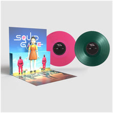 Load image into Gallery viewer, Jung Jaeil - Squid Game (Soundtrack From The Netflix Series) (2LP Green &amp; Pink vinyl, Numbered)
