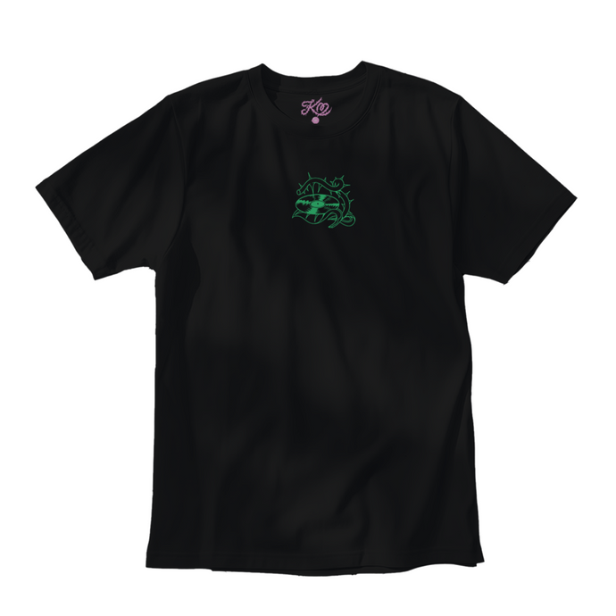 Kristal Melson - For The Record - Green on Black T-Shirt