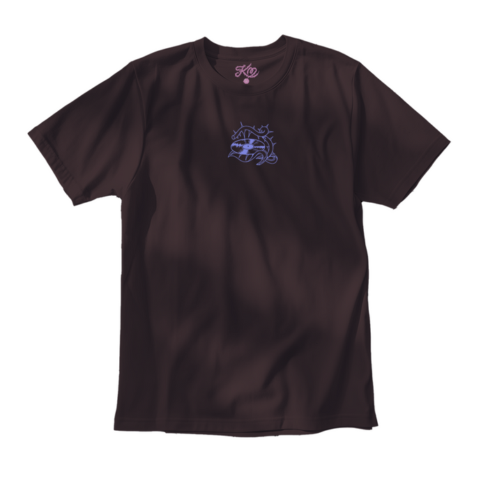 Kristal Melson - For The Record - Purple on Mocha T-Shirt