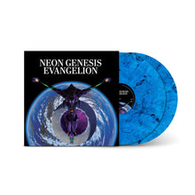 Load image into Gallery viewer, Shiro Sagisu - Neon Genesis Evangelion (Original Series Soundtrack) (Blue &amp; Black Marbled)
