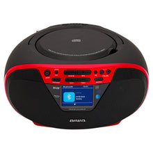 Load image into Gallery viewer, Aiwa BBTU-500DAB Bluetooth CD Player with DAB+/FM Radio - Red
