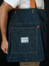 Load image into Gallery viewer, Selektor Tote Bag x 10 LP 12&quot; - Blue Denim
