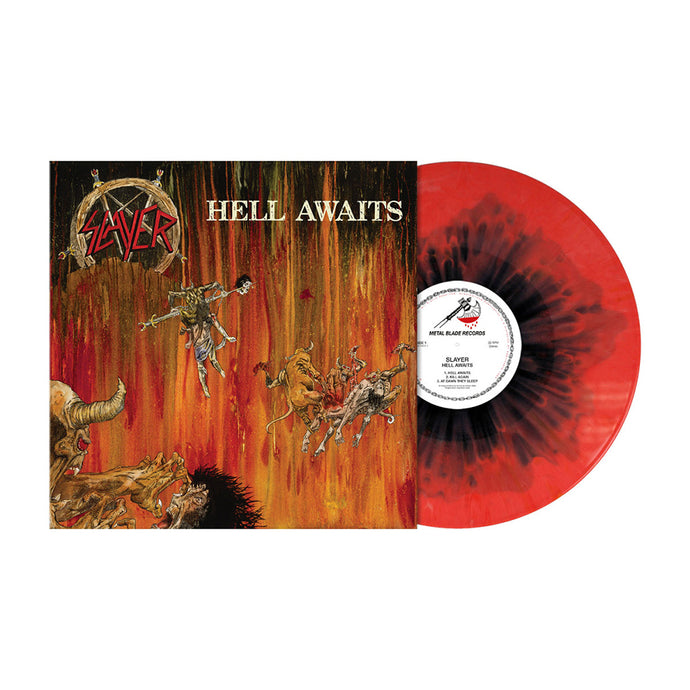 Slayer - Hell Awaits (Red Yellow Black Circle Splatter)