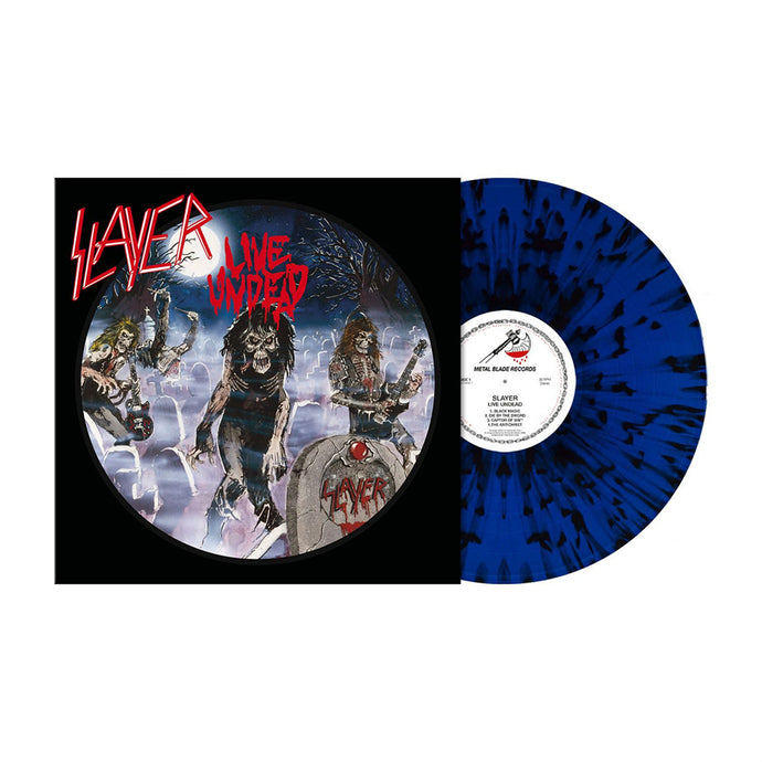 Slayer - Live Undead (Blue Black Splatter)