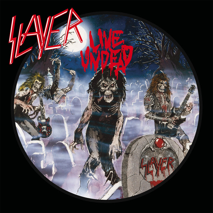 Slayer - Live Undead (Blue Black Splatter)