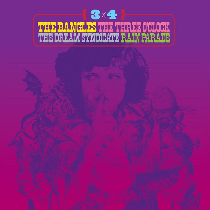 Various - 3 x 4: The Bangles, The Three O'Clock, The Dream Syndicate, Rain Parade (2LP Psychedelic Swirl, RSD 2018)